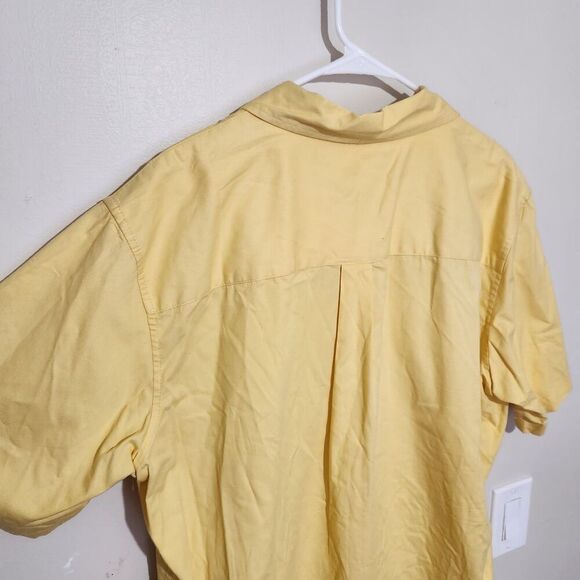 Magellan magshield Men Shirt Size Xl short sleeve yellow light Color       B1 - Picture 4 of 9